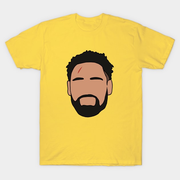 Klay Thompson Scar Game Face Art T-Shirt by rattraptees